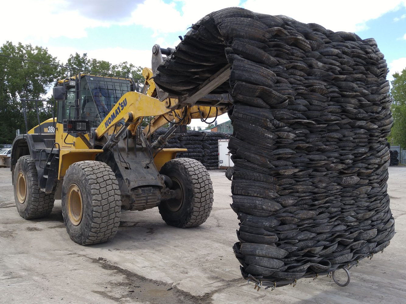 Traditional Blasting Mats made from recycled tires